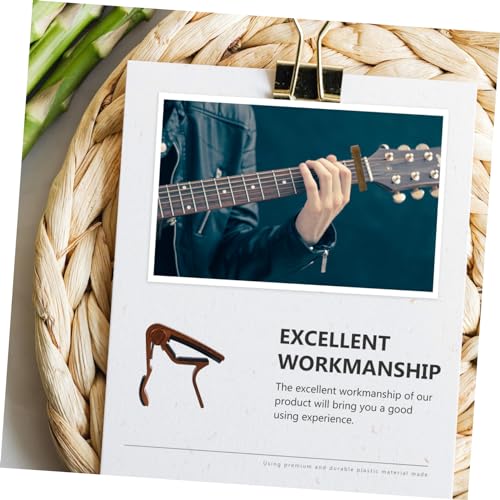 GOOHOCHY Zinc Alloy Guitar Capo Lightweight Tuning Clip with Elegant Design for Acoustic and Electric Guitars Ukuleles Durable and Easy to Use