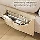GMYIAK Nachttisch-Organisator, 5 Fächer Filz Nachttisch-Organisator, Haus Schlafzimmer Wohnzimmer College Schlafsaal Nachttisch hängende Veranstalter Wasserflasche, Magazin, Telefon, Gläser (Beige)