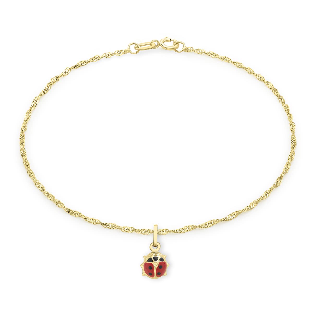 CARISSIMAGold Cadena con colgante de mujer con oro amarillo de 9 quilates (375), 23 cm