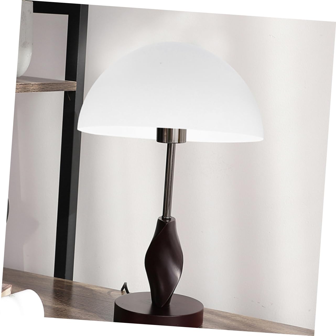 SHINEOFI Pantalla de Lámpara en Forma de Hongo, Plástico Blanco, 2 Piezas | Agujero de 42mm, Tamaño Mediano, para Lámpara de Pie y Techo, Decoración del Hogar y Montaje DIY