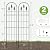 LATIHUUM 2 Pack 57.8" H x13 W Garden Trellis for Climbing Plants Outdoor, Rustproof Arched Metal Rose Trellis for Outdoor Indoor Roses Clematis Potted Climbing Plants Vines Flowers Decorative, Black