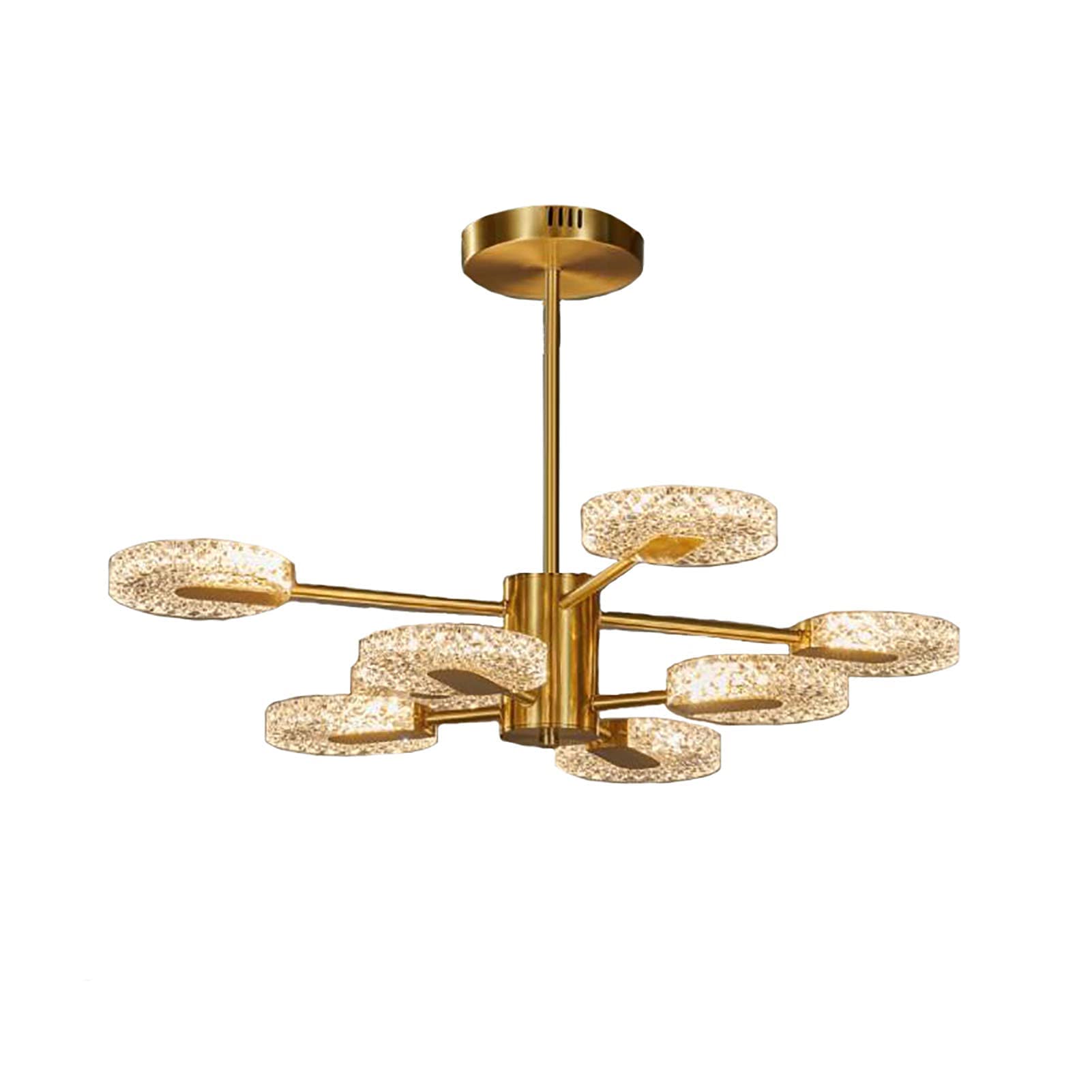 Chandelier LED Modern Chandelier Lamp Gold Romantic Chandelier LED Modern Sputnik Chandelier 8 Light Hanging Pendant Lighting Mid