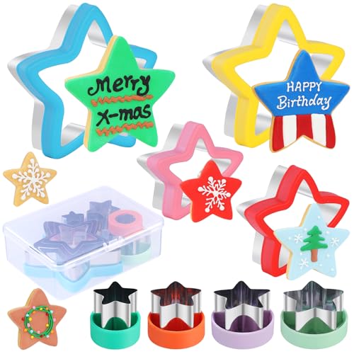 Save 50% on 8-Piece Star Cookie Cutter Set with Storage Box