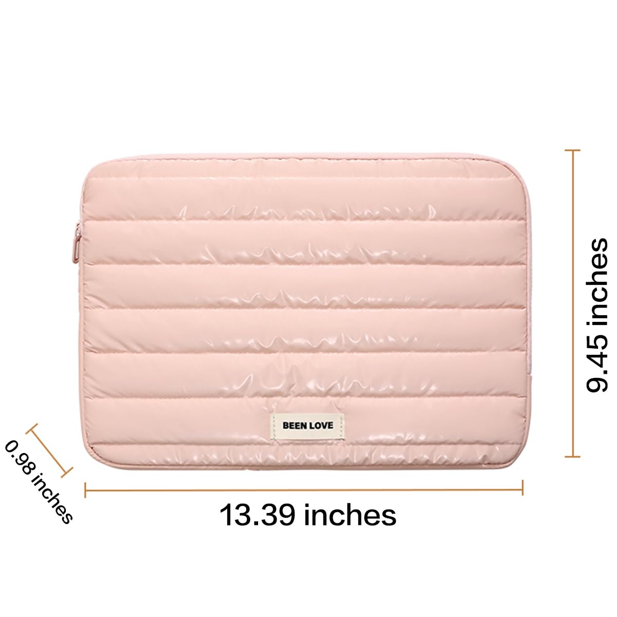 Teryeefi Laptop Sleeve Bag Case 13 14 15 Inch, Fashion Waterproof Function Puffy Laptop Sleeve for Women Girls Carrying Case — Amazon image 2