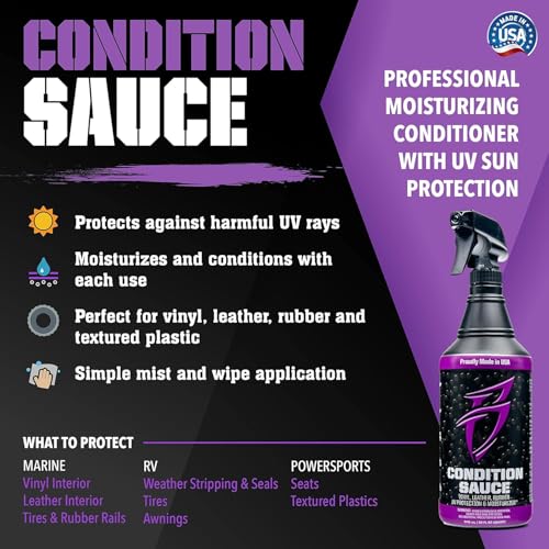 Boat Bling Condition Sauce Premium Interior Moisturizer w/UV Protection, 20 oz.