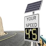 Dfdieratve Señal de Velocidad de Radar Solar, Aplicable a Carreteras y Parques Industriales