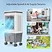 ROVSUN 5.2Gal Portable Swamp Cooler, 1400CFM Evaporative Air Cooler, 3-IN-1 Cooling Fan with Remote Control, 12H Timer & 4 Ice Box, 3 Speeds, Humidifying Oscillating Fan for Indoor or Outdoor