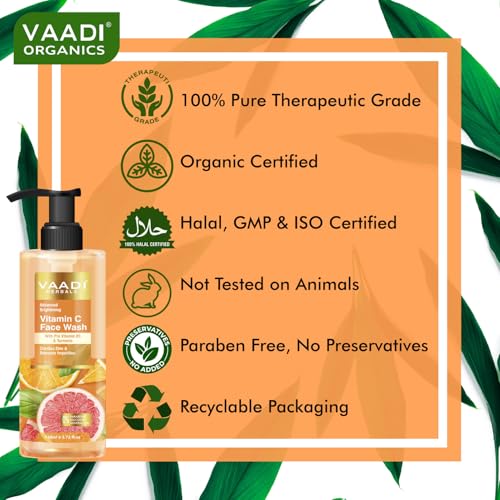 Image of Vaadi Herbals Vitamin C Face Wash With Pro Vitamin B5 & Turmeric 110ml