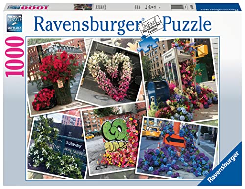 Ravensburger New York City Flower Flash 1000 Piece Jigsaw Puzzles for Adults & Kids Age 12 Years Up