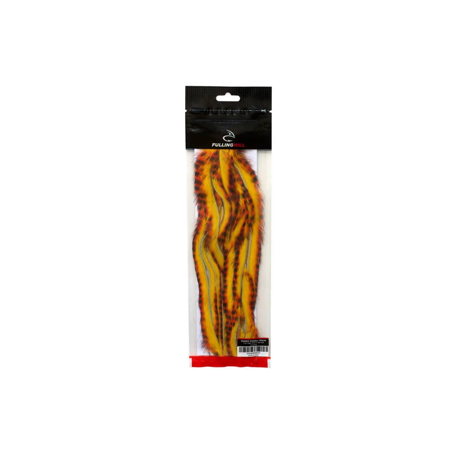 Fulling Mill Rabbit Zonker Micro (Fire Tiger Black Barred)