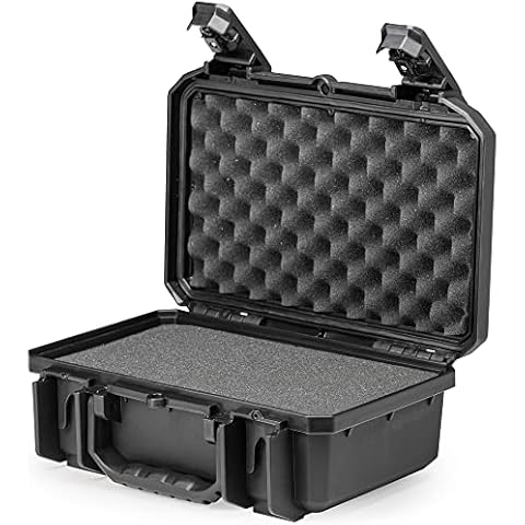 Seahorse 230 Heavy Duty Protective Dry Box Case with Foam - TSA Approved/Mil Spec / IP67 Waterproof/USA Made for Ammo First Aid Kits Microphones Motorcycles Bikes (with Foam) Cover