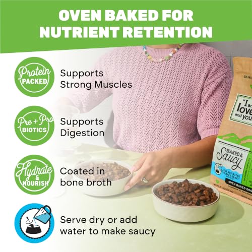 Image of I AND LOVE AND YOU Baked and Saucy Dry Dog Food - Lamb + Sweet Potato - Prebiotic + Probiotic, Real Meat, Grain Free, No Fillers, 4lb Bag