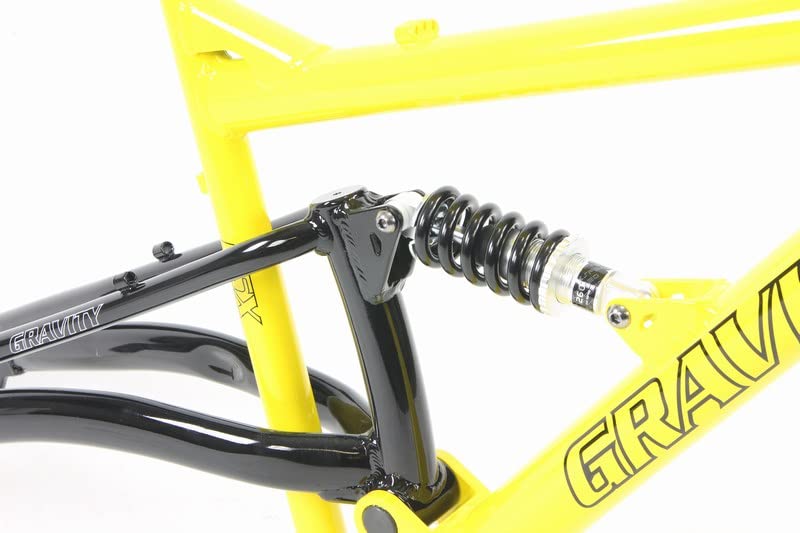 Gravity FSX 26 inch Wheel Aluminum Disc Brake Full Dual Suspension Bike Frame with Rear Shock