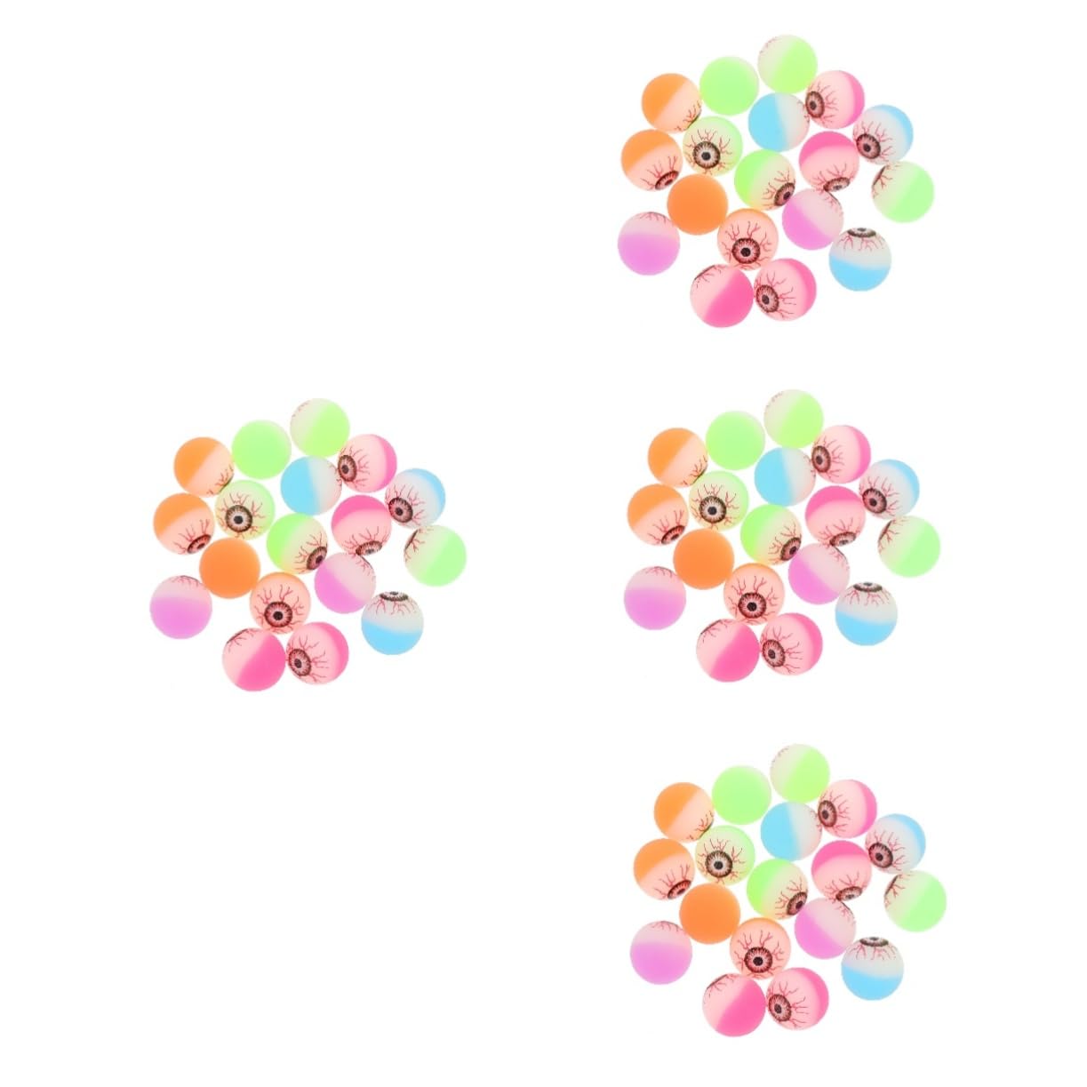 UPKOCH 80 Stck. Teiliges Halloween Set Bunte Realistische Augen Deko Eyeball Plastik Augen Requisiten für Party Mitgebsel Jungen Mädchen Schaurige Tischstreuung Zufällige