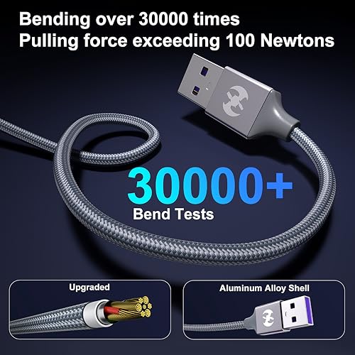 Multi Charging Cable 4ft 2Pack 4 in 1 Charger Cord,Doub Tyep-C Rapid Cable - image 3