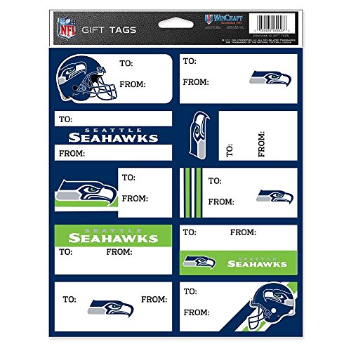 NFL Seattle Seahawks Gift Tag Sheet