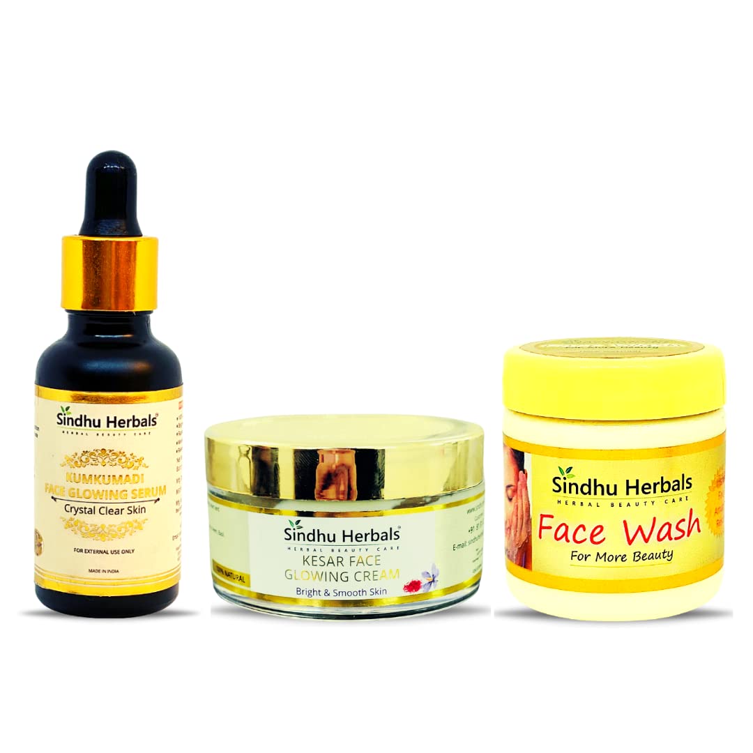 Sindhu Herbals Mini Glow Kit for Skin Brightening & Healthy Skin