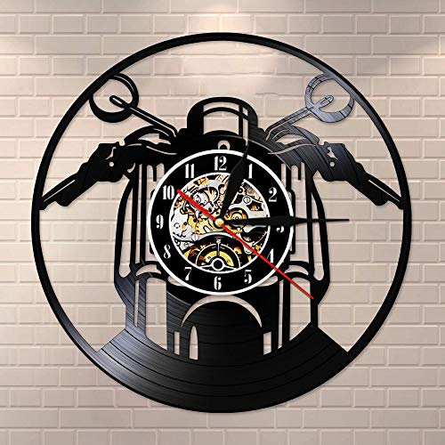Motorrad Vinyl Schallplatte Wanduhr Personaised Club Name Wanduhr Motorrad Uhr Wandkunst Dekor Vintage LP Uhr Keine LED 12 Zoll
