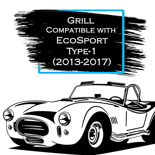 Image of CAR SAAZ Bentley Type Front Chrome Grill for Ecosport Type 1(2013-2017)