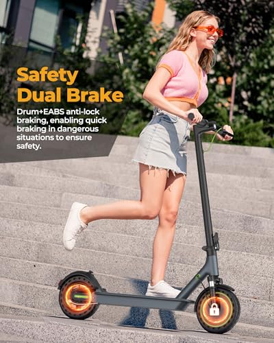 Roinside Electric Scooter (Gray&Black) - 350W Motor, 19 MPH Top Speed, 23 Mile Range - Image 7