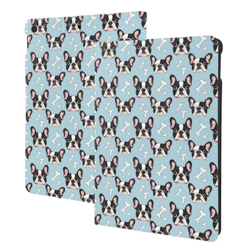Coque iPad 10.2 Pouces Bouledogue Français pour iPad 9/8/7e Génération