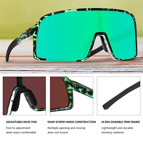 Image of MAXJULI Polarized Sunglasses for Men Women, Windproof Outdoor Sports Cycling Running UV400 Protection Sun Glasses 8121