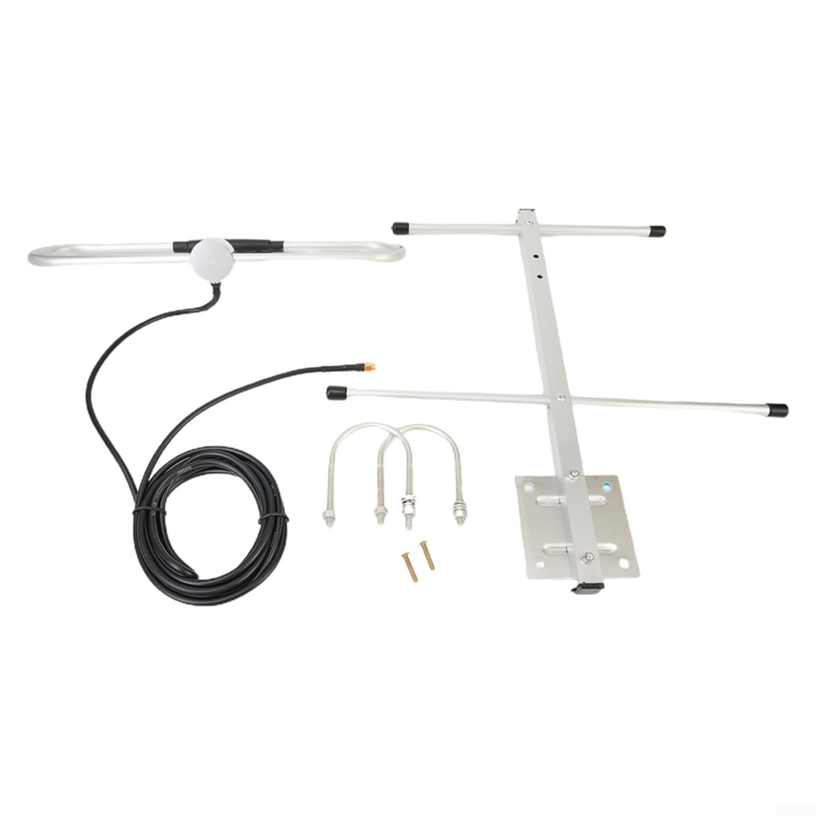 433-MHz-Yagi-Antenne, Richtantenne mit 6 dBi Gewinn, UHF-Frequenzbereich 423–443 MHz, SMA-Stecker (männlich), RG58-Kabel, 3 m, für Außenanwendung