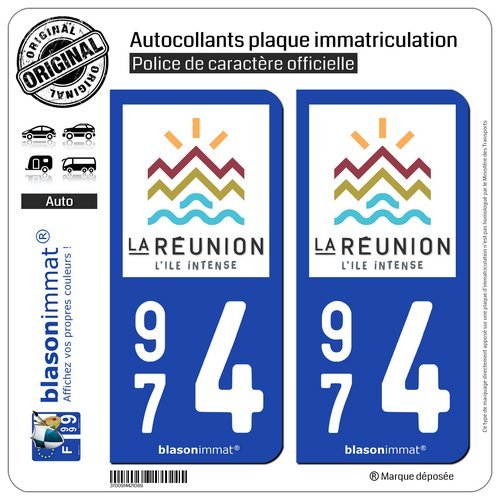 2 Stickers Plaque Immatriculation Auto 90 Bourgogne-Franche-Comté - LT II Bi-ton Carbone-Style