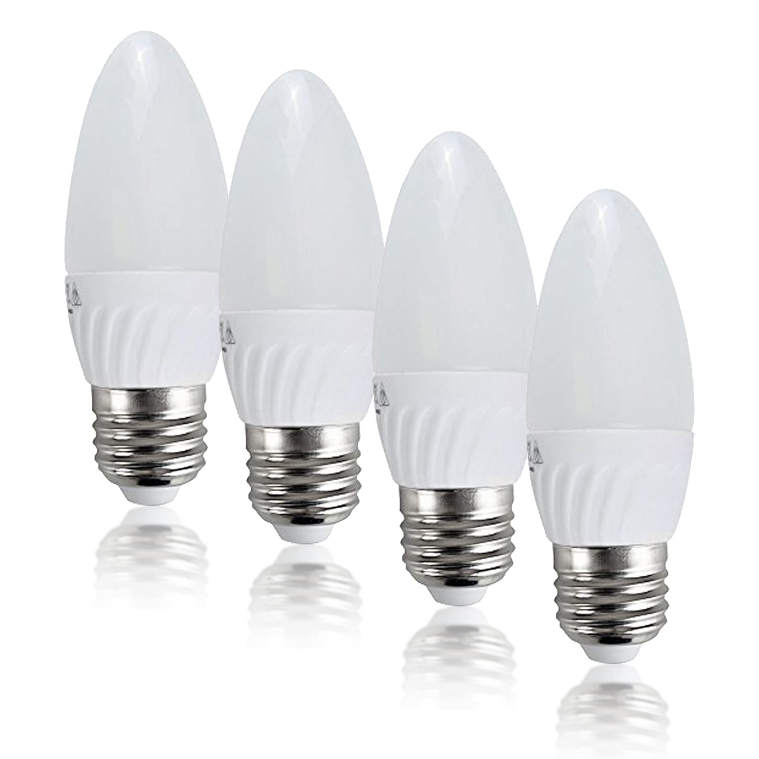 Valuelights E27 Led 400 Lumens Warm White Bulb 4W 4 Pack
