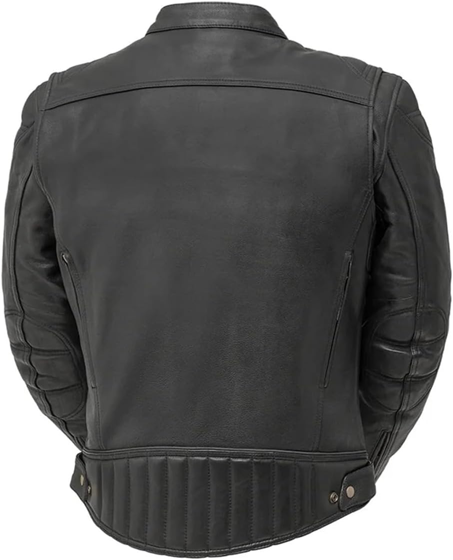First Mfg Co - Top Performer - Men's Motorcycle Biker Riding Leather Jacket - Image 8