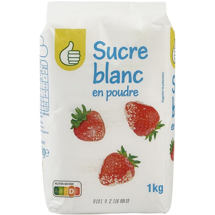 AUCHAN Essentiel Sucre blanc en poudre 1 kg