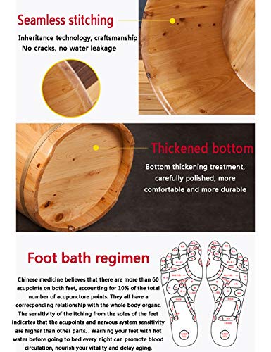 Balde de Madera Maciza para Pies Spa Masaje miniatura 4