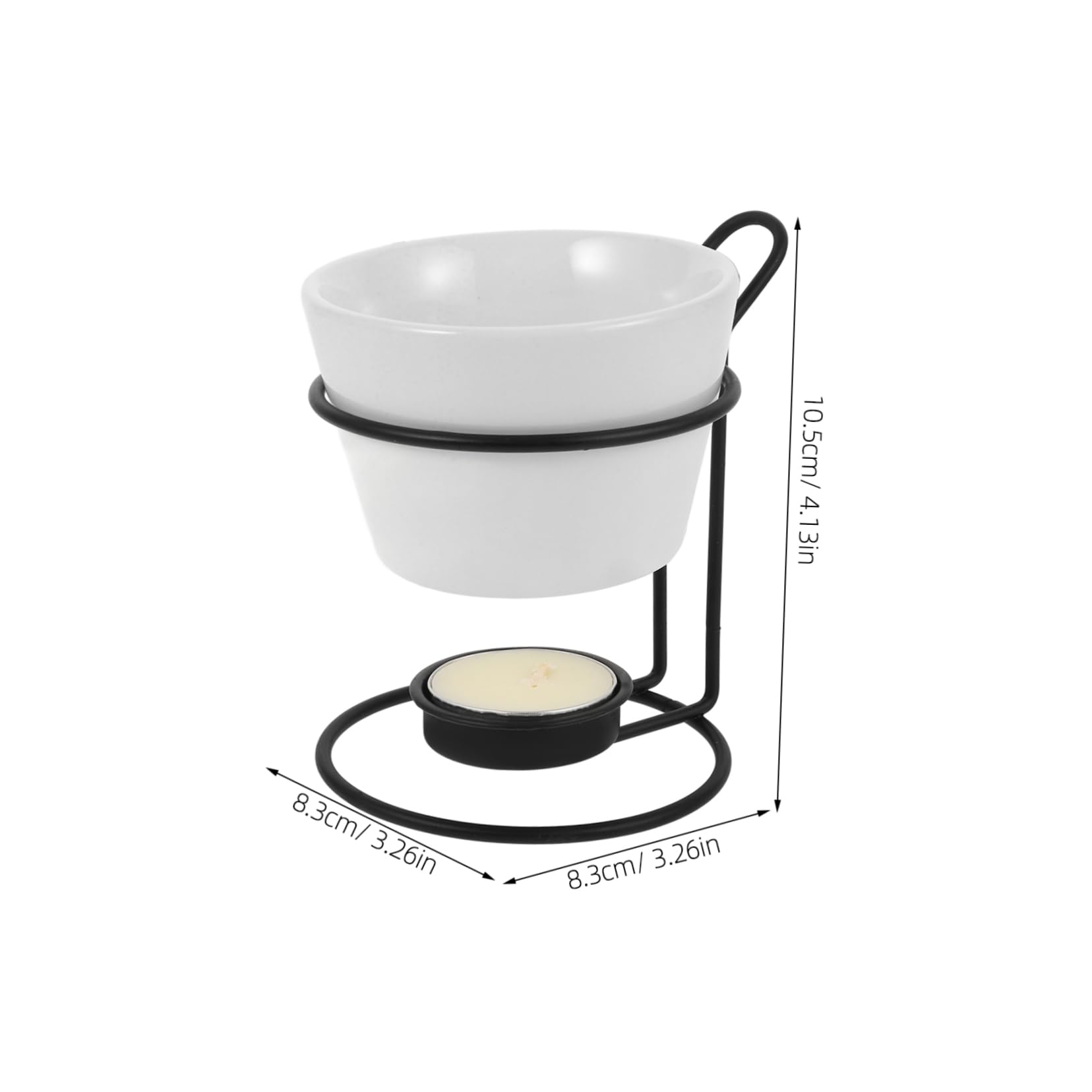 2sets Ceramiche Per Sciogliere Burro e Cioccolato Con Struttura Per Fonduta Di Formaggio e Cioccolato Utensile Pratico Per Cucina