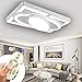 BFYLIN 78W lámpara de techo led Nave espacial Regulable de sala de estar luz de cocina lámpara de techo de lámpara de techo habitación ahorro de energía (Blanco-78W Regulable)