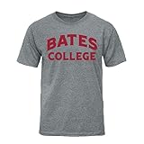 Barnesmith Bates College BAT Bobcats Short Sleeve Adult Unisex T-Shirt, Classic, Charcoal Grey, X-Large