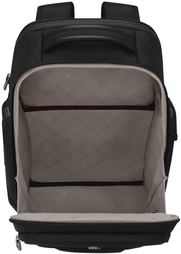 Victorinox Werks Traveler 7.0, Deluxe Backpack, Backpack with 15.6'' Laptop and 11'' Tablet Compartment, Black