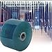 MYOYAY Clear PVC Smooth Strip Curtain 164 Ft Length X 7 in Width Bulk Roll 0.08'' Thick Plastic Curtain Strip Vinyl Door Strips for Doorway of Supermarket, Garage, Warehouse, Pet Animal House