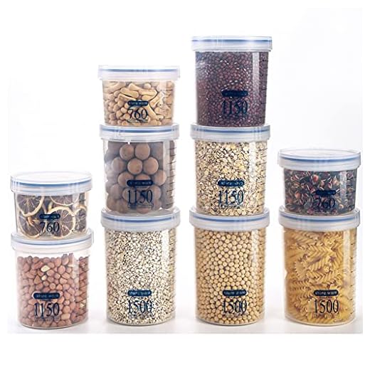förvaringsburkar Livsmedelsförvaringsbehållare Med Lock 25oz,38oz,50oz Frys Deli Cups Combo Pack 10 Ställer In BPA-fri Läckagesäker Runda Burkar & behållare (Color : 10 Pieces set B)