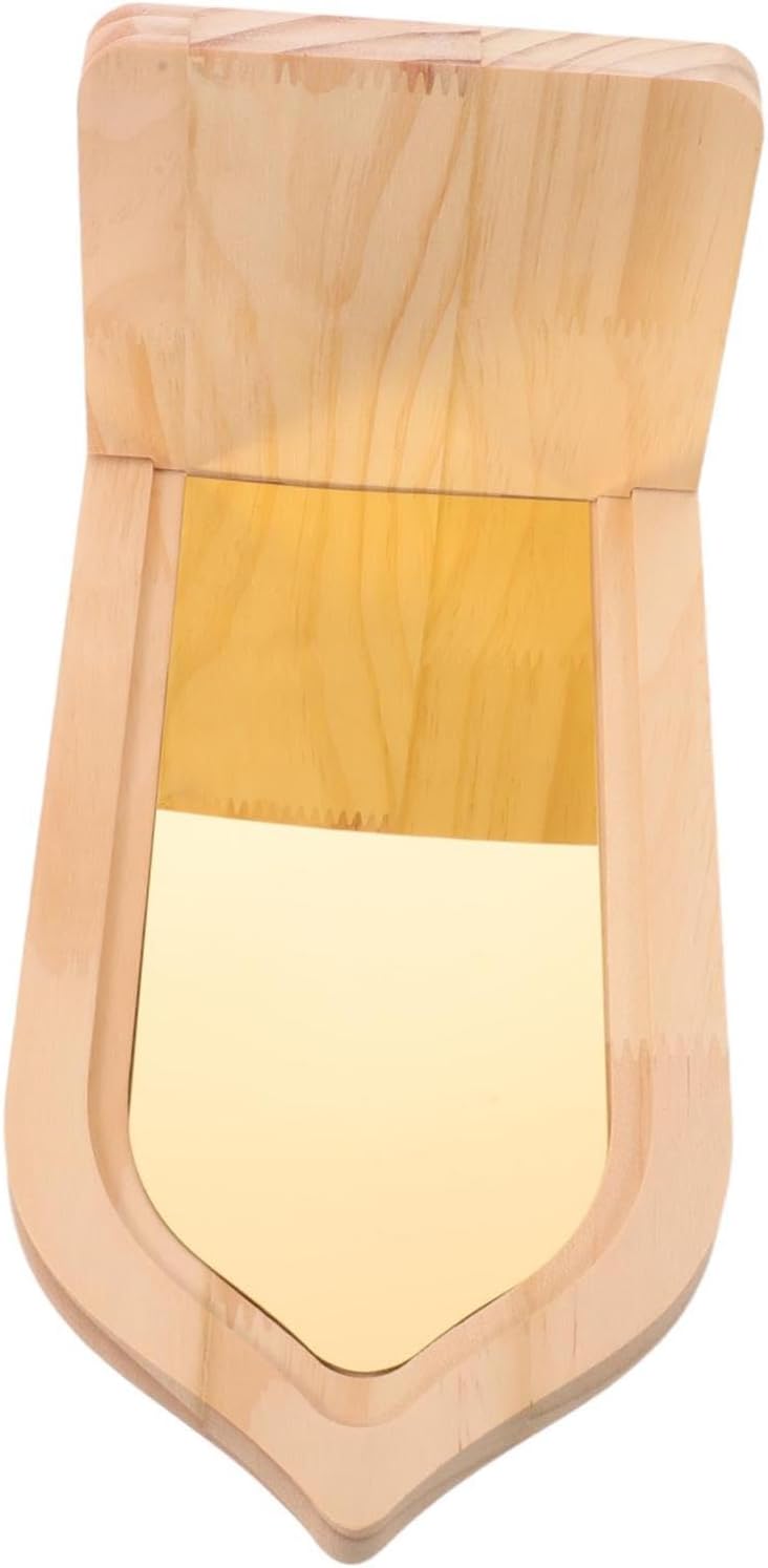 Candle for Wooden Wall Archshaped and Rustic Sconce with Frame Acrylic Mirror, Golden Farmhouse Style Candle Holder Modern Wall Decor, Enhances Light Reflection Living Room