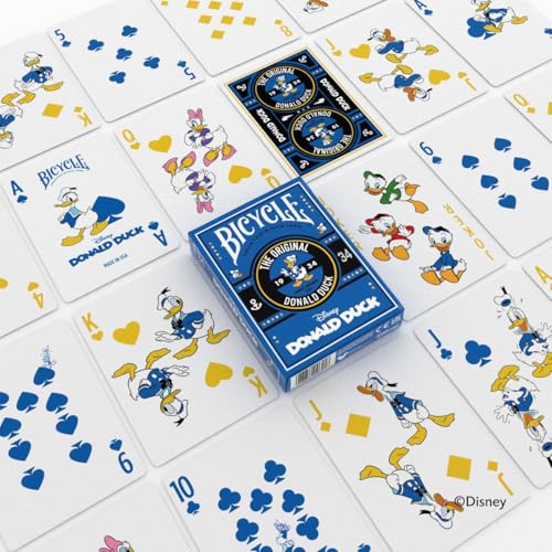 Image of Bicycle Classic Disney Character Sensational 6 Playing Card Deck Bundle Featuring - Mickey & Minnie Mouse, Donald & Daisy Duck, Goofy and Pluto