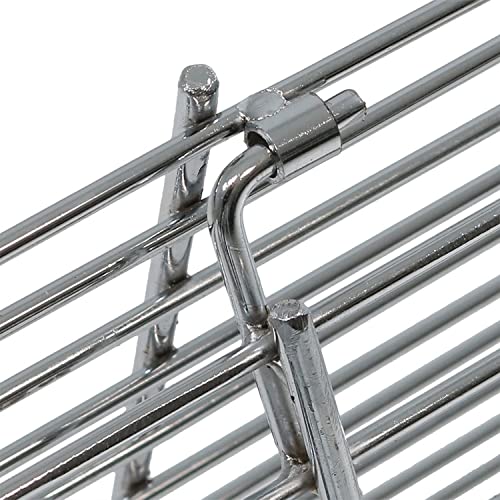 Sunnydaze Foldable Fire Pit Cooking Grill Grate - Heavy-Duty Portable Chrome-Plated Backyard Outdoor Bbq Campfire Cooking Rack Accessory - 40-Inch Surface #TOP3