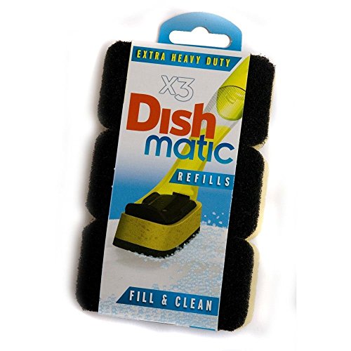 Extra Heavy Duty Dishmatic 6 Recambios color Negro para Esponjas de Caraselle