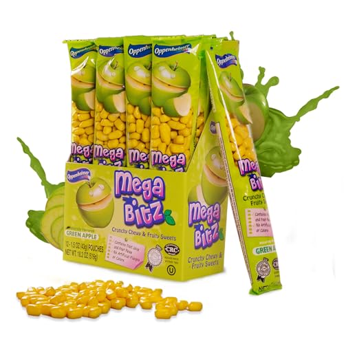 Dulces Mega Bitz Fruit Nuggets Manzana Verde 12 Unidades miniatura 1