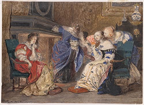 Peinture moderne Paul Delaroche pour rompre la monotonie des murs blancs de votre salon 60x90
