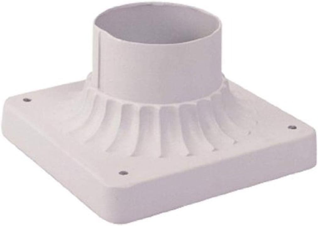 Livex Lighting 7507-13 Outdoor Pier Mount Adaptors, White 3.50x5.75x5.75