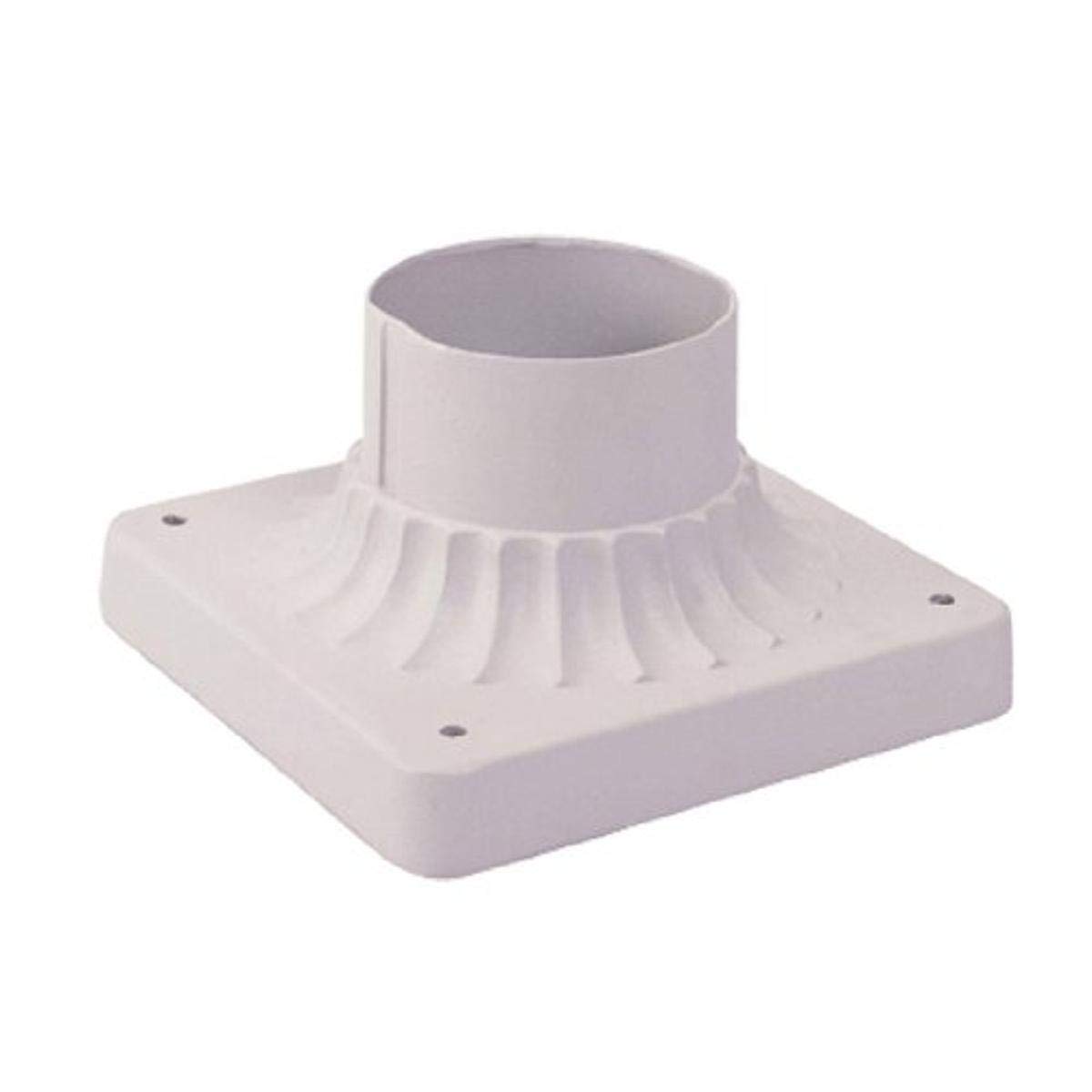 Livex Lighting 7507-13 Outdoor Pier Mount Adaptors, White 3.50x5.75x5.75