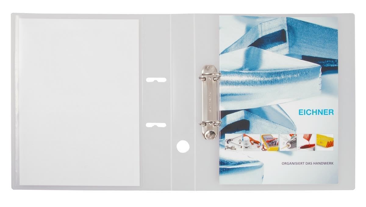 PP-Präsentationsringbuch mit 4-Ring-Combimechanik, 10 Stück, verschiedene Füllhöhen