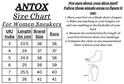 Image of ANTOX Introduce You A Regular Comfortable Striped Casuals for Women's /Ladies /Girl's Sneakers for Women