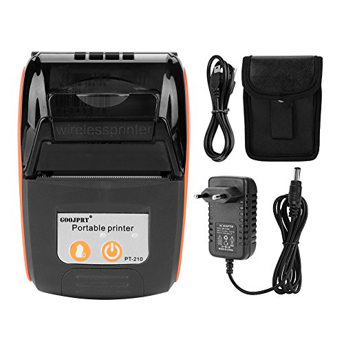 Thermische Printer, 58 Mm USB-bonprinter 203 DPI Draadloze Mini-pocketprinter Smartphone-bediening Mobiele POS-printer Bluetooth-factuurprinter Voor Kleine Bedrijven, Restaurants(EU, Oranje) - Image 8