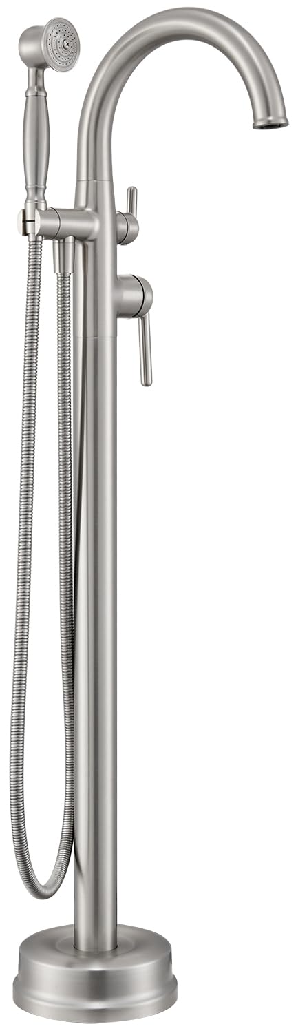 Wintap Brushed Nickel Freestanding Bathtub Faucet